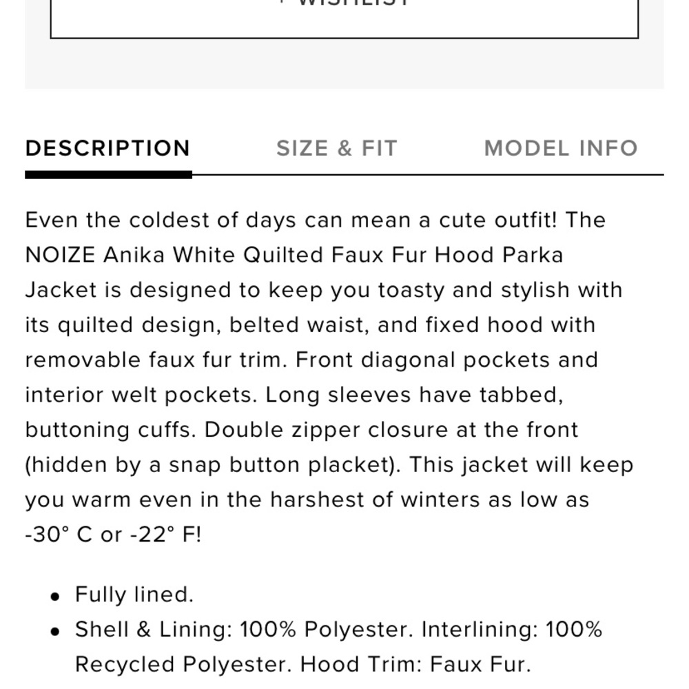 Noize Belted White Puffer Jacket - image 6